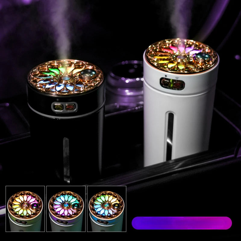 Car Air Humidifier USB Portable Remove Odors,  Color Lamp Air Purifier Auto Spray