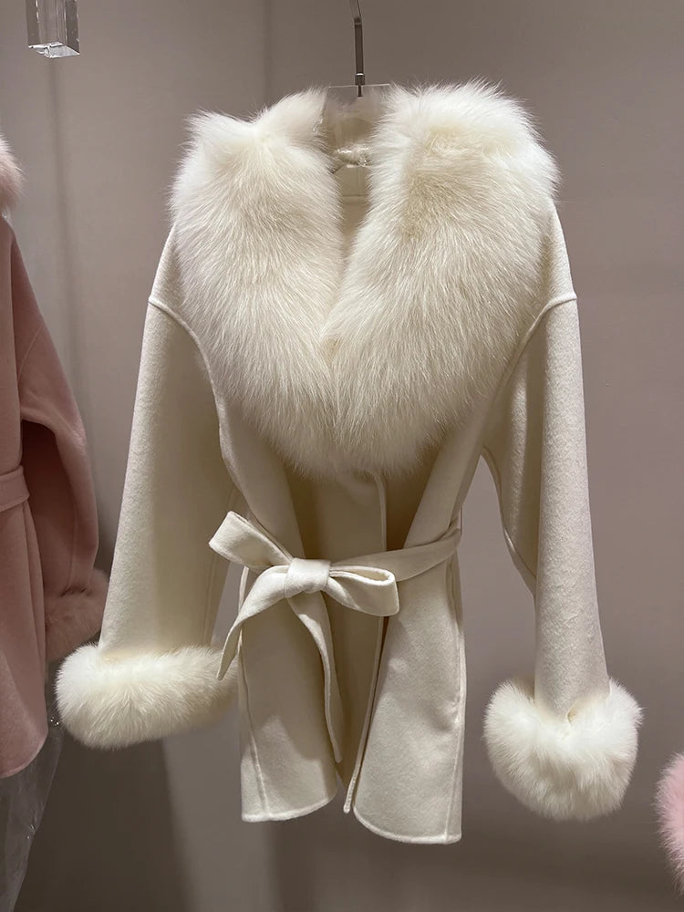 Winter Women's Real Fox Fur Coat