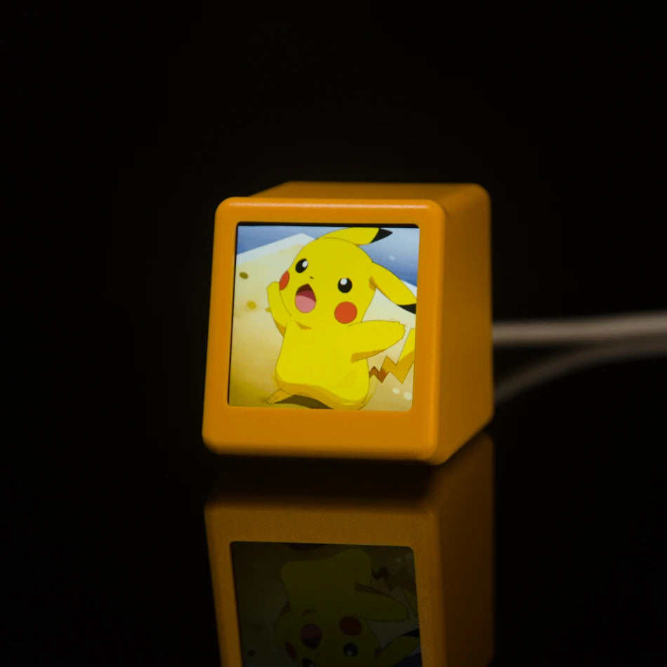 Geek Magic Ultra Smart WiFi Weather Forecast Station, Clock for Desktop photo Album with Gif Animation.