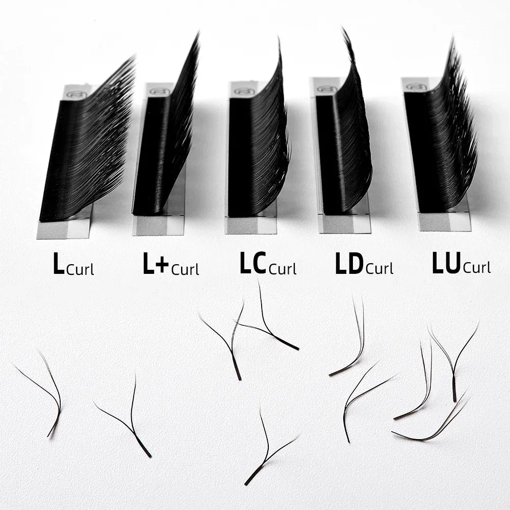 Y Eyelashes Extension 7-17mm Soft Brazilian  Extension Supplies