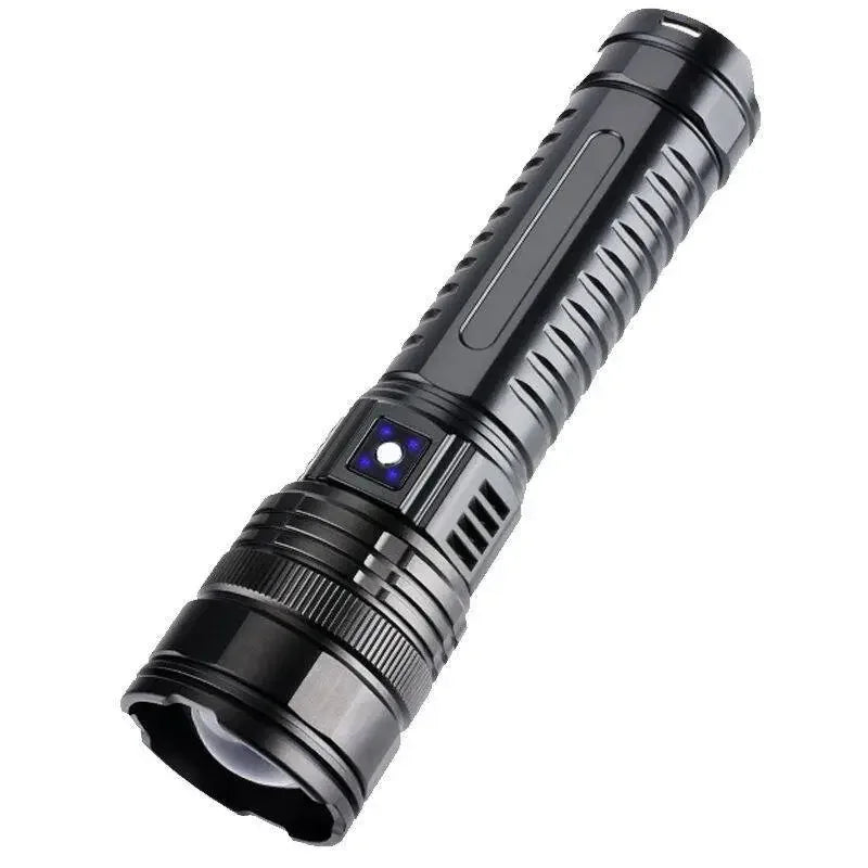 10000W Built-in Battery Flash Light Emergency Spotlight,9km 990000000LM Most Powerful Flashlight Tactical Torch 25000mah.