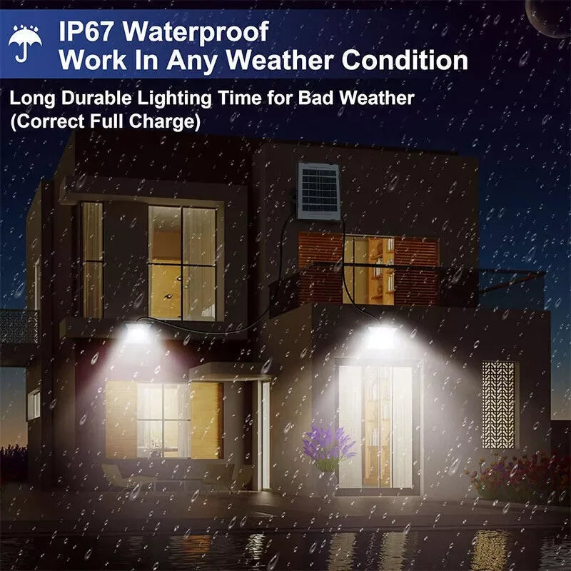 300W LED Solar Dusk To Dawn Waterproof Wall Spotlight