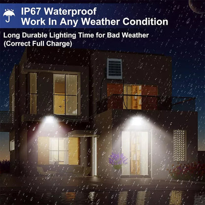 300W LED Solar Dusk To Dawn Waterproof Wall Spotlight