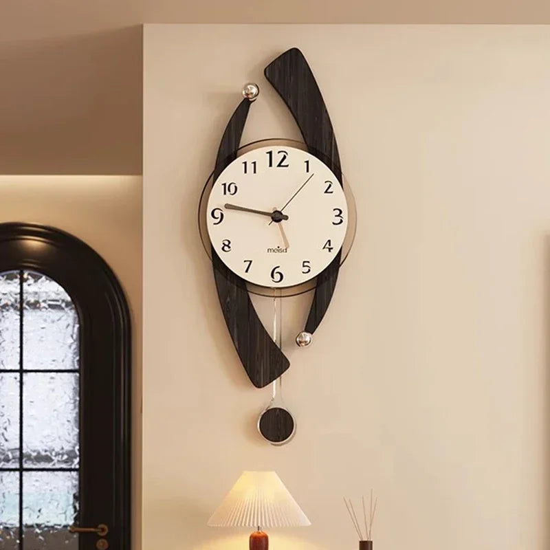 Wooden Decoration Silent Wall Clocks home Bedroom  Decor