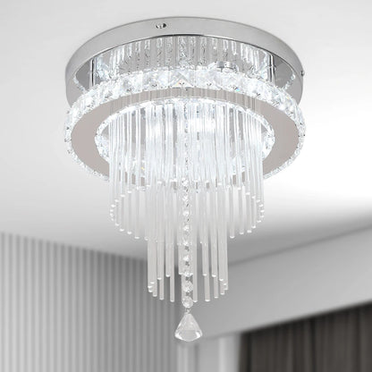 Drop Crystal Pendant Led Chandelier  Lamp