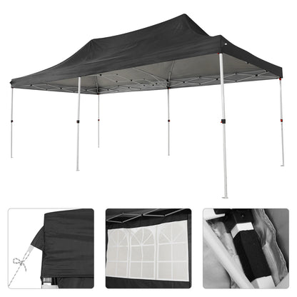 10x20 Pop Up Canopy Tent with 6 Sidewalls, Wedding Party.