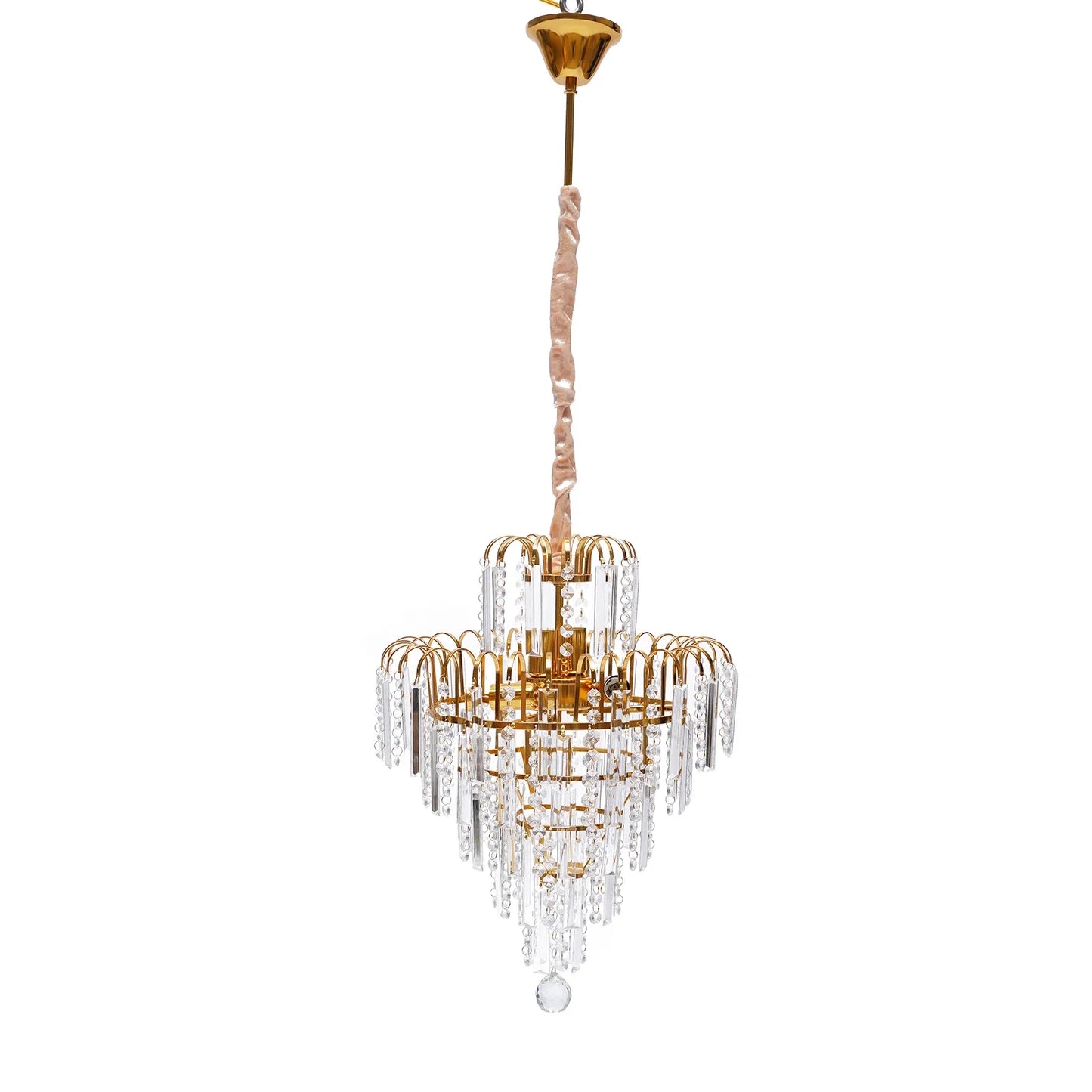 LED Crystal Chandelier, Modern Luxury Pendant Fixture E14 (Not included bulbs)