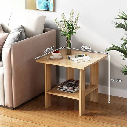 Solid Wood Bedroom Small Side Table Stable Cabinet  Bedside Storage