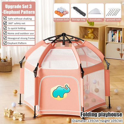 Portable Outdoor Camping Pop Up Tent , Indoor Kids Tents,  Baby Play House