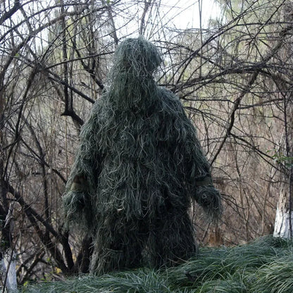 Camouflage suit 3D withered grass 5-piece hunting suit