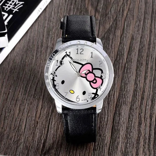 Bonjour Kitty Sanrio enfants Montre à quartz Femmes Enfants Décontracté Étanche Kawaii Dessin Animé Montres Mode Montre-bracelet Cadeaux
