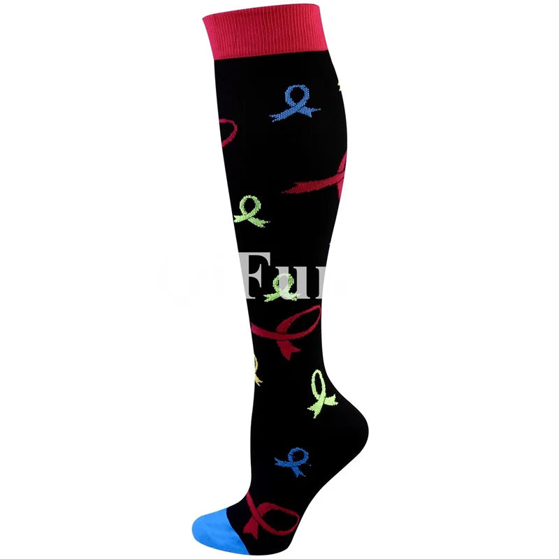 Men & Women New Compression Socks, Sports Socks ,Medical, Nursing, Edema, Diabetes, Varicose Veins ,Flight Travel Cycling Socks.