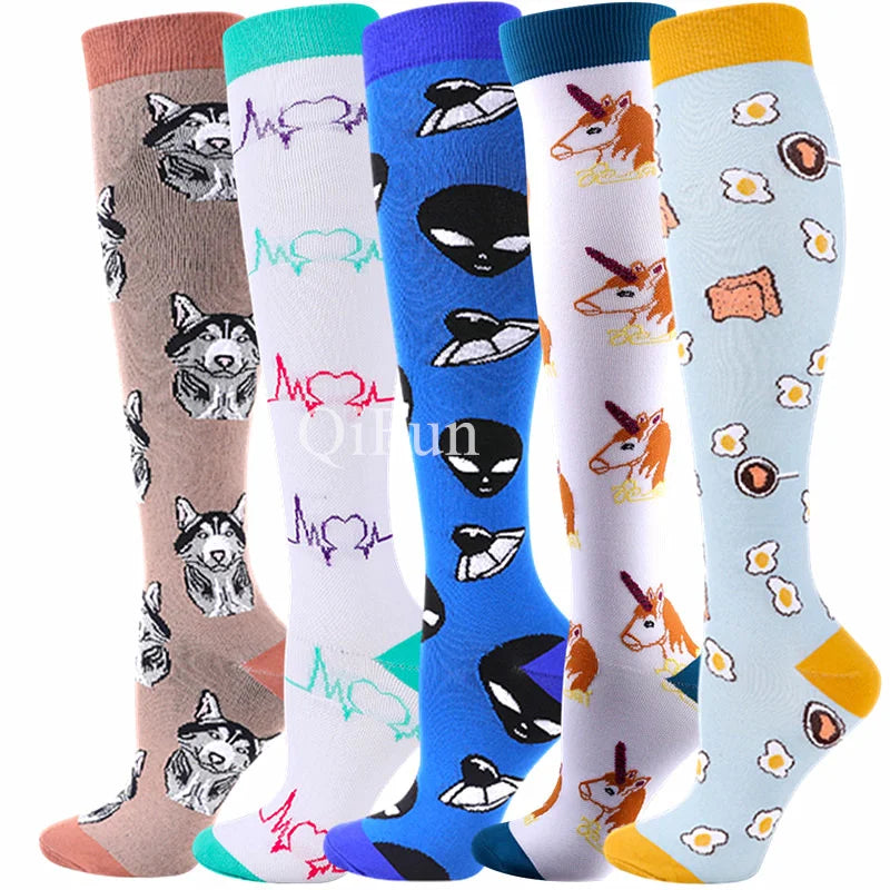 Men & Women New Compression Socks, Sports Socks ,Medical, Nursing, Edema, Diabetes, Varicose Veins ,Flight Travel Cycling Socks.