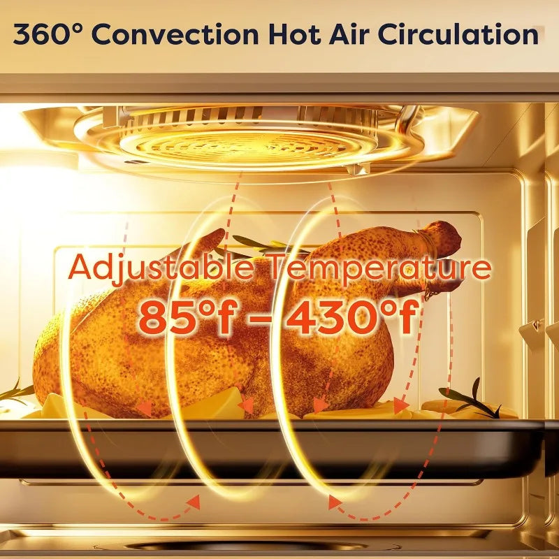 8-in-1 Countertop Air Fryer Steam Oven 13QT Rapid Steam Vapor