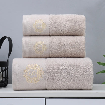 3 Piece Bath Towels Set 100% Cotton, 1 Bath Towel, 2 Hand Towel, Luxury Bathroom Towel  Hotel Quality