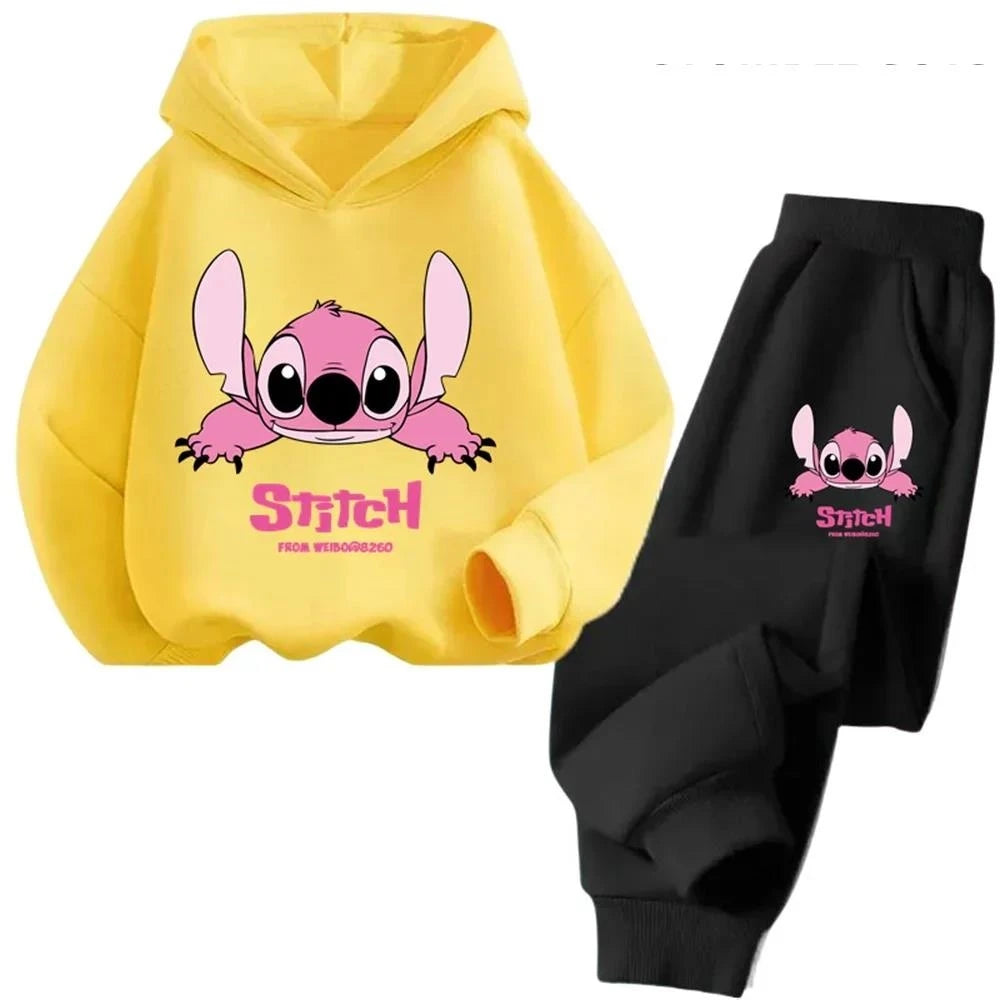Children Hoodies Stitch Kawaii Fashion, Pullover Sweatshirt, Cartoons Girls Boy Kids Autumn Casual Clothes