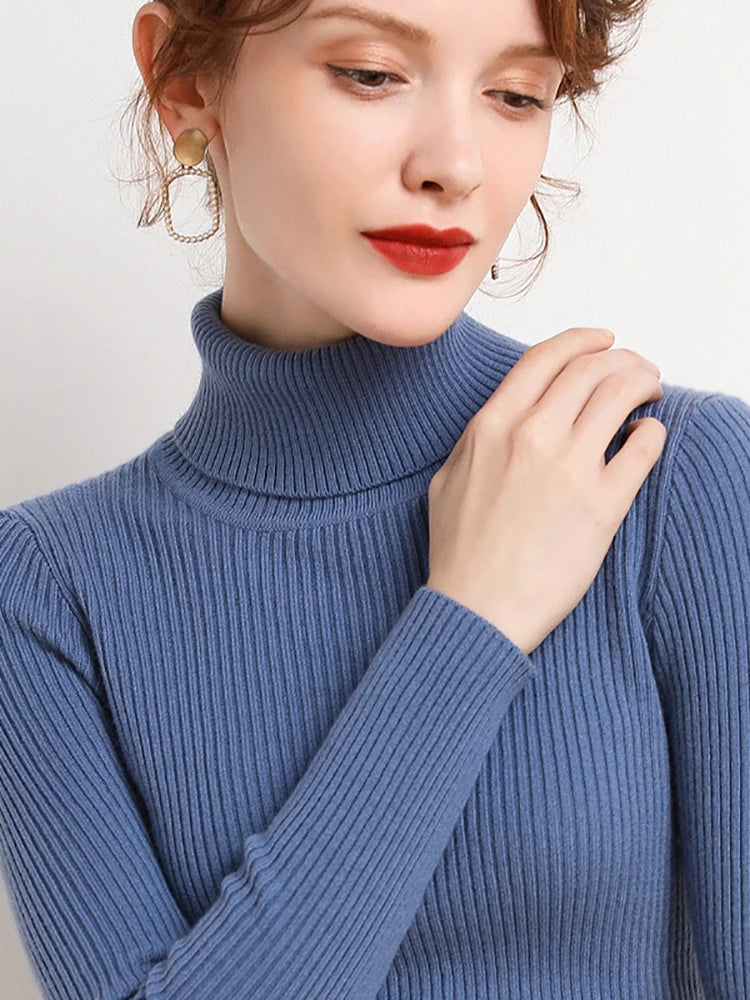 Women Fall Turtleneck Sweater, Cashmere Sweaters For Women 2025.