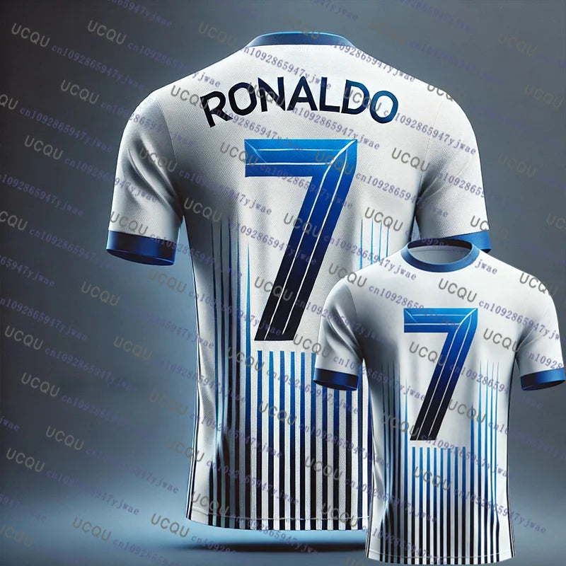 Special Edition Ronaldo No7 Football Jersey, Tee Shorts Set, Women ,Men Sportwear, Harajuku Summer Casual Kid T shirt Set 2 Piece Set.