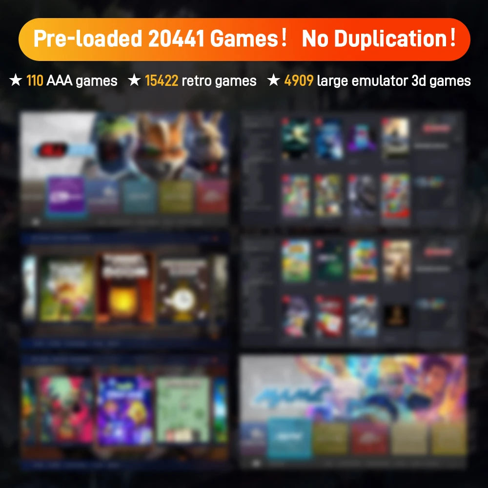 Play Zone 2T Retro Gaming SSD Console, 20441 Games for Switch/PS5/Xbox/PS4/PS3/PS2/DC/WII Emulator for Windows PC/Laptop/Hand Held.