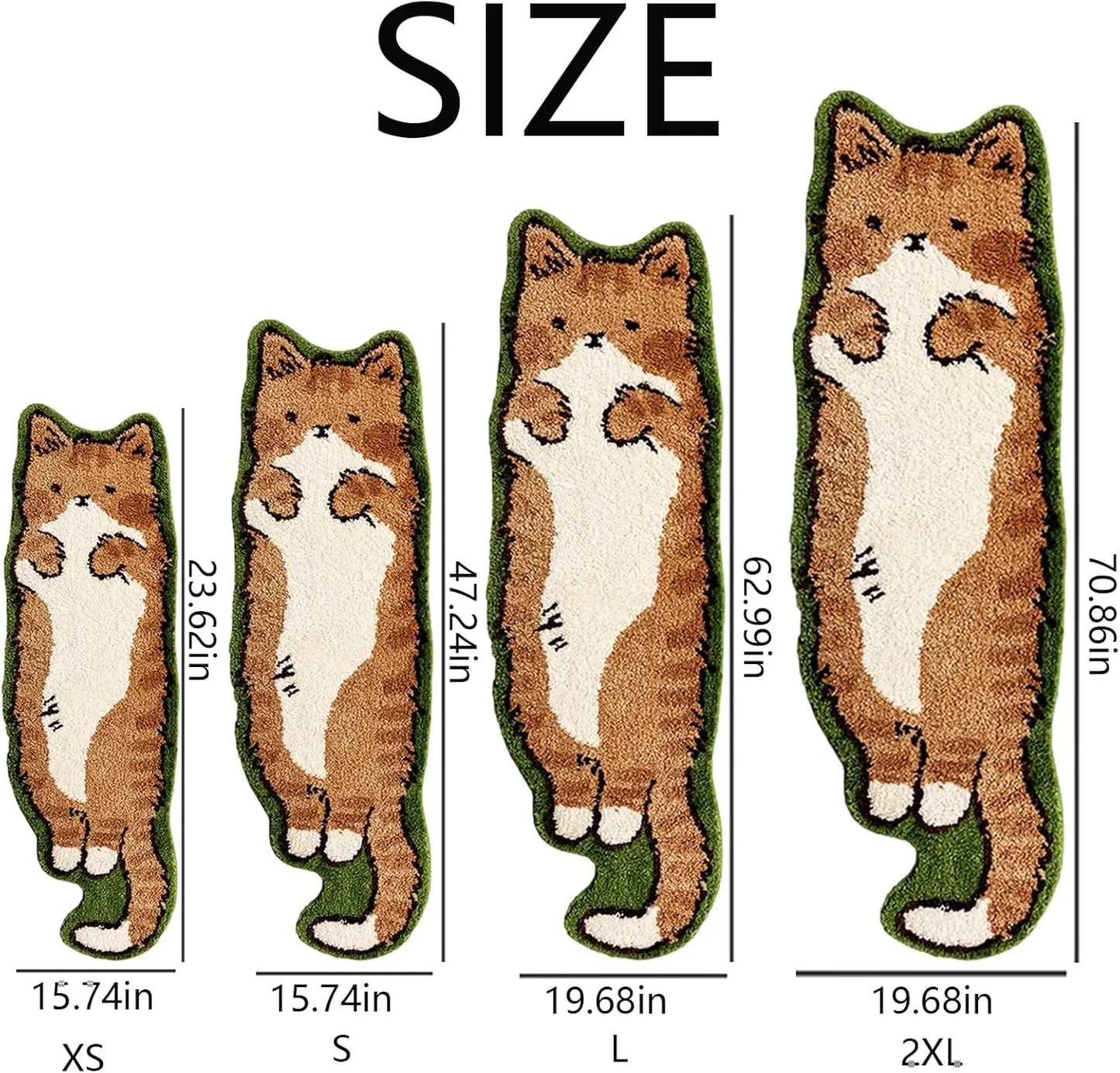 VIKAMA Cartoon Cat Patterned Carpet Home Decor Non-Slip And Dirt-Proof.
