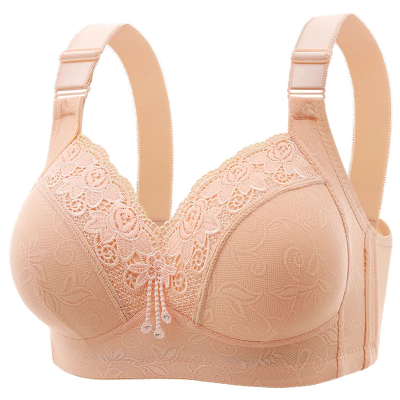 Women Lace Bras, Ultra-Thin Perspective Deep V Bra Plus Size Cup active bra.