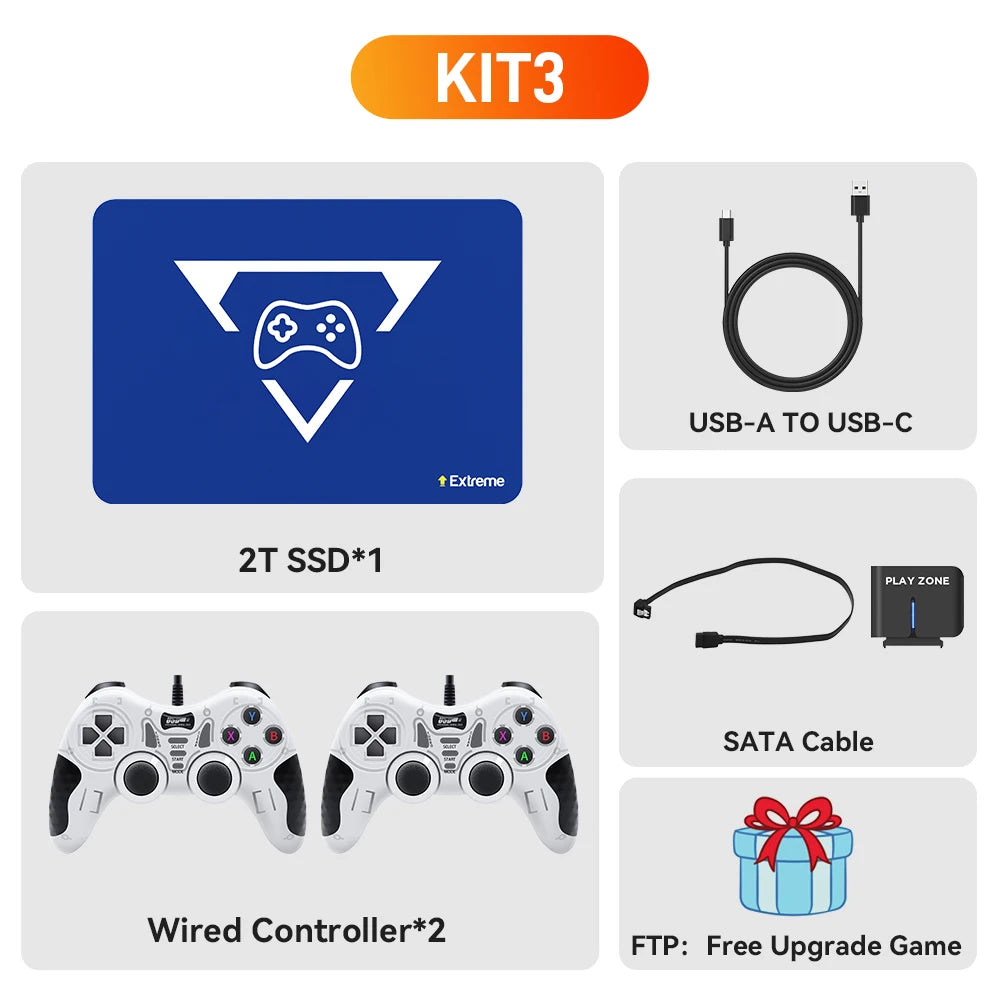 Play Zone 2T Retro Gaming SSD Console, 20441 Games for Switch/PS5/Xbox/PS4/PS3/PS2/DC/WII Emulator for Windows PC/Laptop/Hand Held.