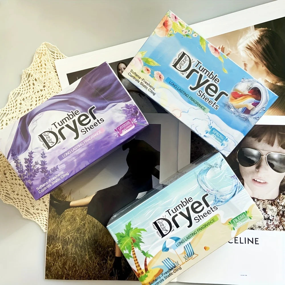 120 Sheets Fabric Softener Dryer Sheets, Ultra Soft Fresh Scent Anti-Static.