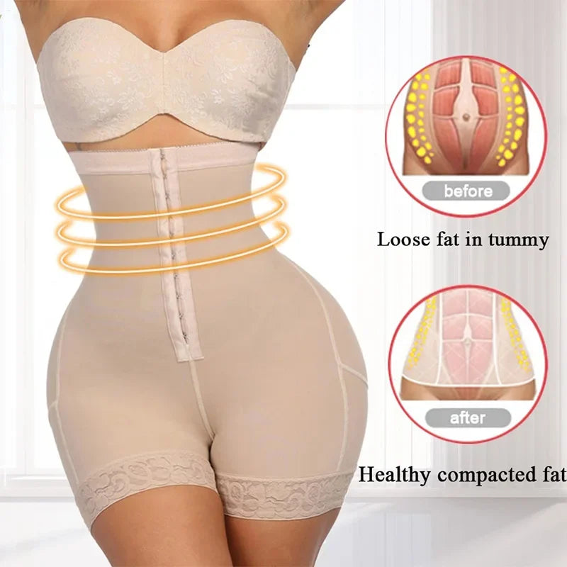 Fajas Colombian Butt Lifter Shapewear High Waist Tummy Control Panties.