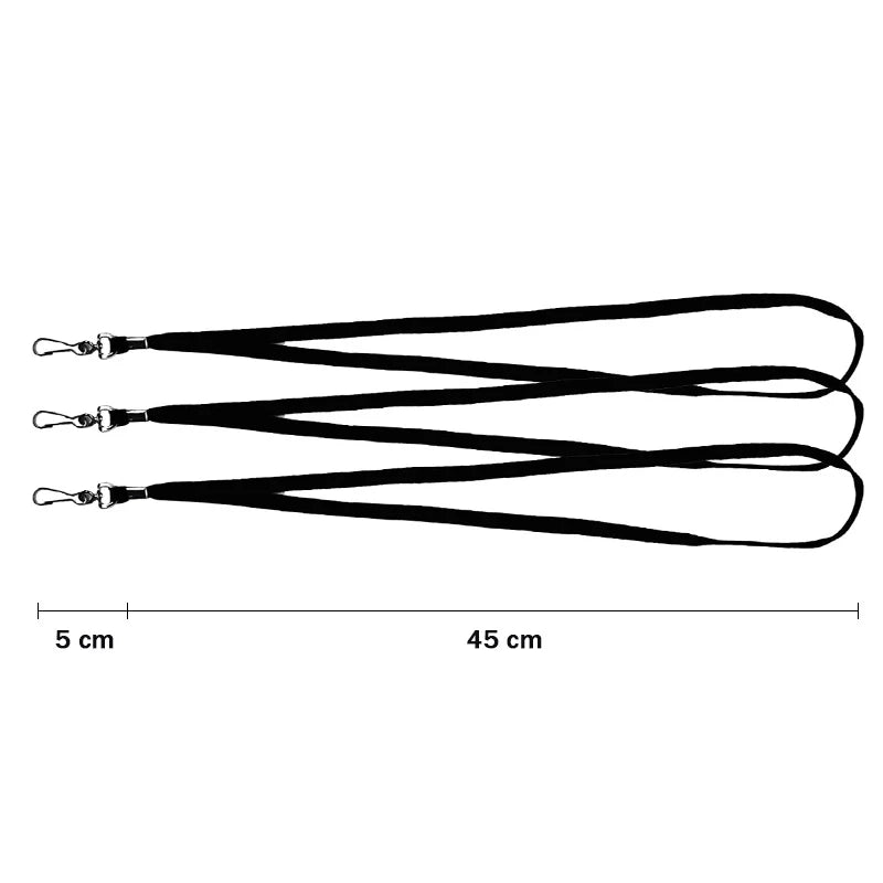 100 pcs/lot Nylon Safety Lanyards, Neck Rope For Card Holder Badge Keychain ID Card.