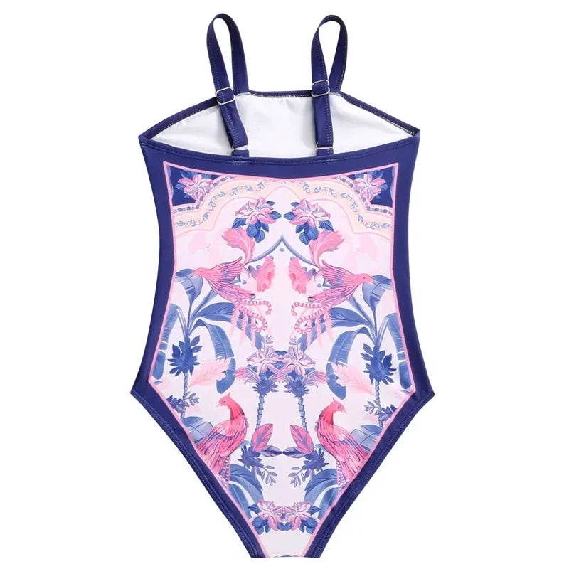 Girls One Piece Swimsuit 5-14 Year Printed, Teens Swimwear 2026 Infant Bathing Suits, Beach Wear Bodysuit.
