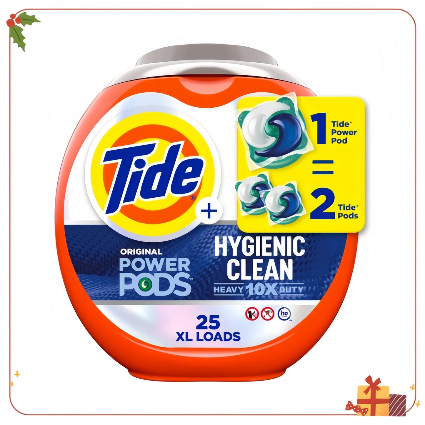 Strong 10x Laundry Detergent 25ct | Removes Visible & Invisible Stains, Original Scent.