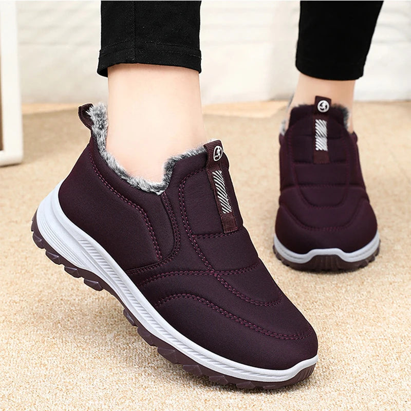 Women's Boots 2025 Winter Shoes For Women, Ankle Boots Warm Fur Waterproof !!!