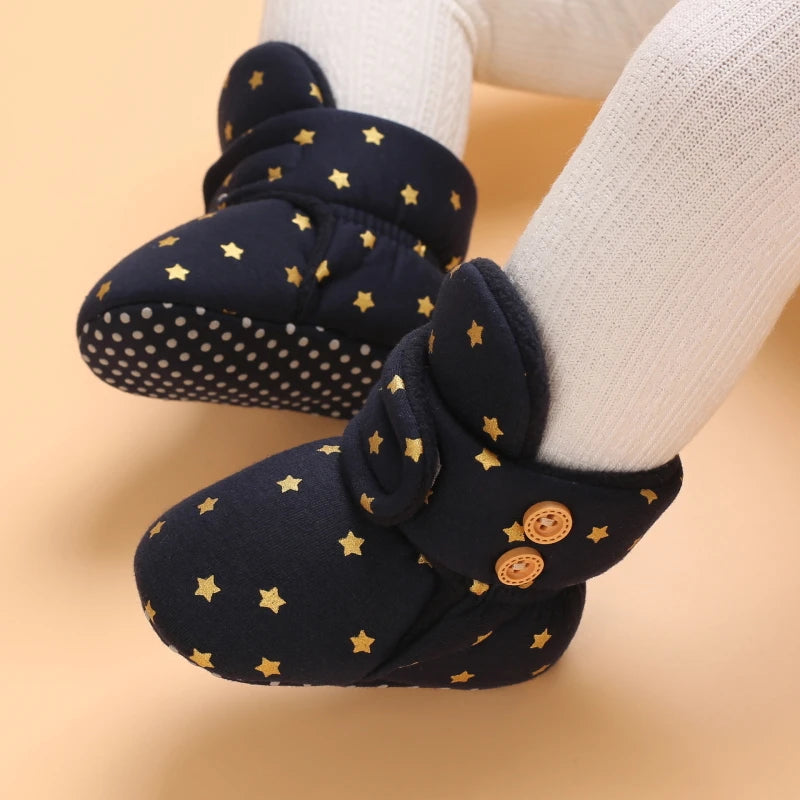 0-18M  Boots For Newborn Baby Girl Snow Boots, Winter Shoes Baby Boy Thermal Shoes.
