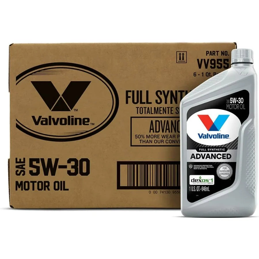 Advanced Full Synthetic SAE 5W-30 Motor Oil 1 QT, Case of 6