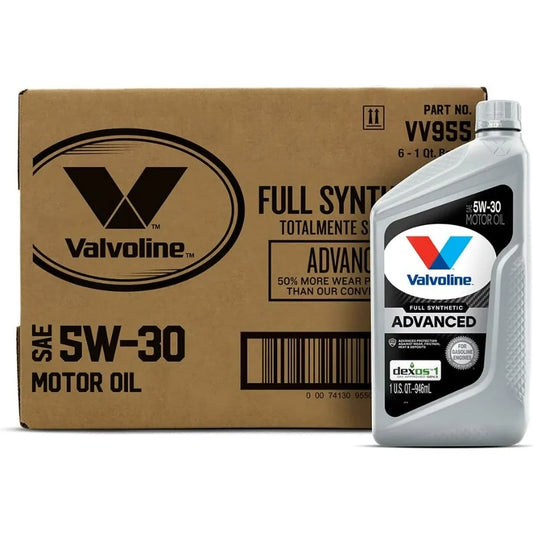 Advanced Full Synthetic SAE 5W-30 Motor Oil 1 QT, Case of 6