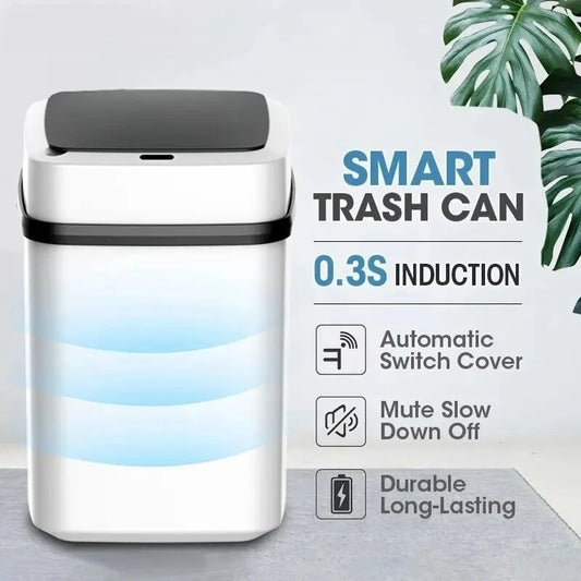 13L Bathroom Touch, In The Toilet Garbage Bucket, Smart Trash Can.