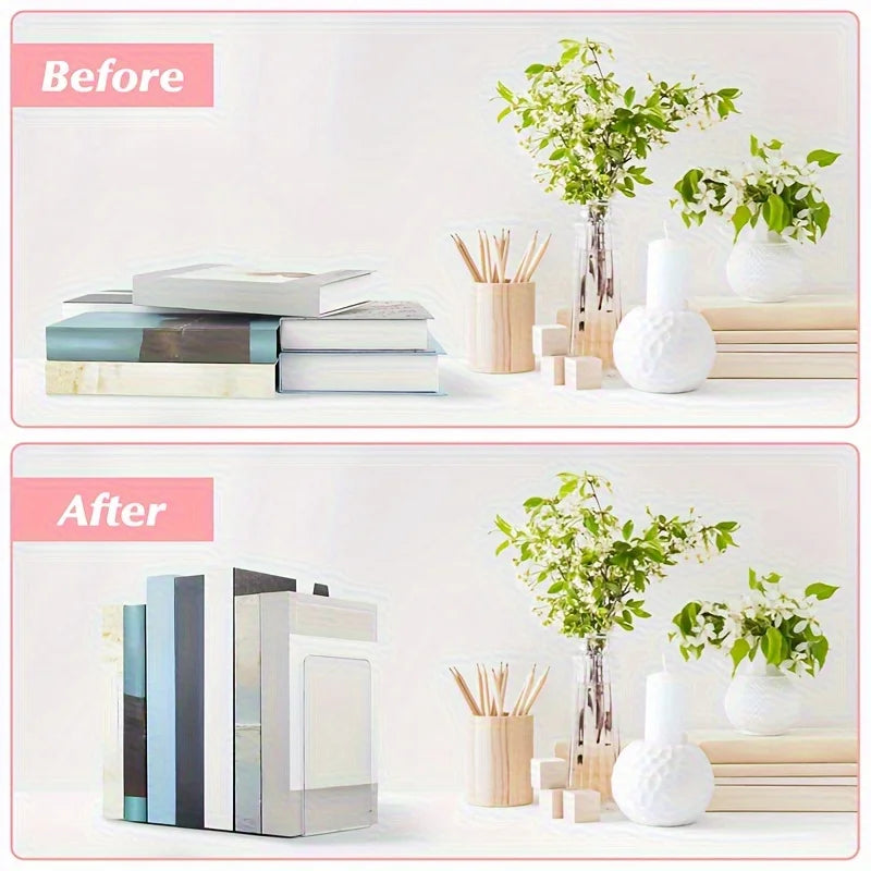 Bookshelf Divider with Desktop Book Holder