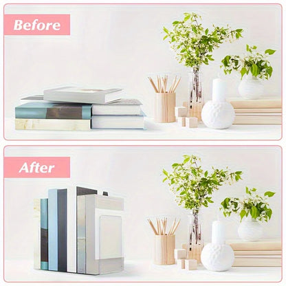 Bookshelf Divider with Desktop Book Holder