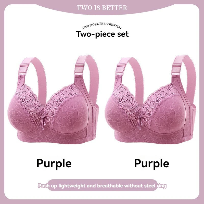 Women Lace Bras, Ultra-Thin Perspective Deep V Bra Plus Size Cup active bra.