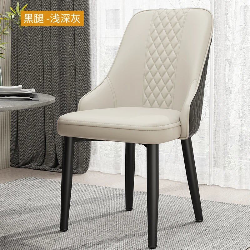 Cushion Beautiful Dining Chairs, Modern Metal Ergonomic  Unique  Home Decoration
