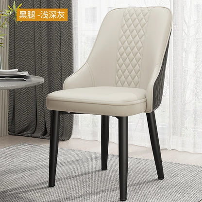 Cushion Beautiful Dining Chairs, Modern Metal Ergonomic  Unique  Home Decoration