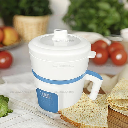 Electric Hot Pot for 1-2 People Multifunction Nonstick Rice Cooker,