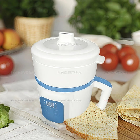 Electric Hot Pot for 1-2 People Multifunction Nonstick Rice Cooker,
