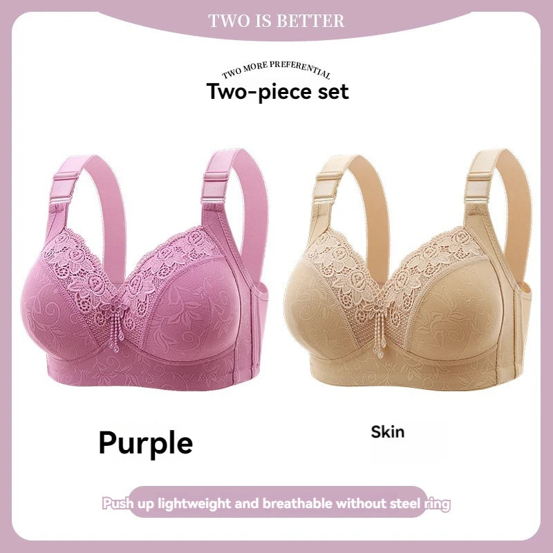 Women Lace Bras, Ultra-Thin Perspective Deep V Bra Plus Size Cup active bra.