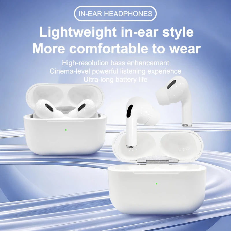 Airs Pro Wireless Bluetooth Headphones TWS Earbuds  Air Pods Waterproof  with Charging Case for iPhone Xiaomi