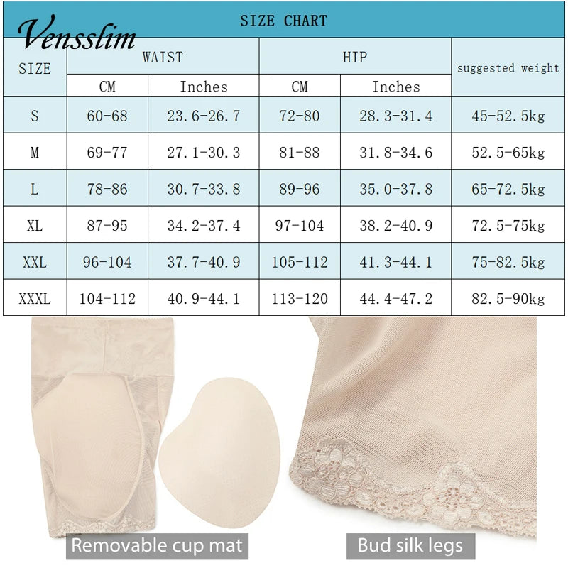 Women Butt Hip Enhancer Briefs. Seamless Underwear Body Shaper.