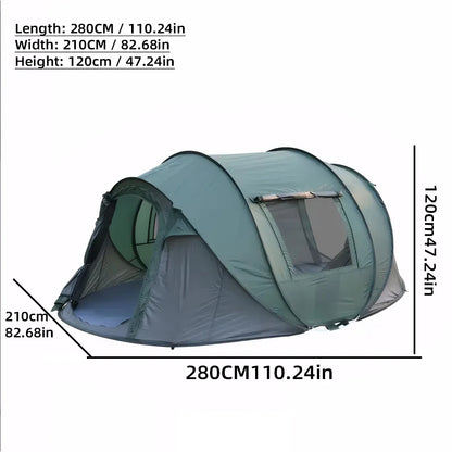 Waterproof Pop-Up Tent for 5-8 People Outdoor Camping Hiking