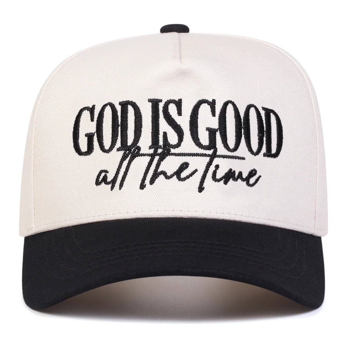 GOD IS GOOD ALL THE TIME Embroidery Baseball Caps, Spring, Autumn Outdoor Adjustable Hats.