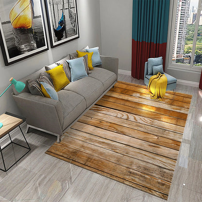 3D Wood Carpet for Bedroom  Kitchen Mat  Living Room  Absorbent Non-slip