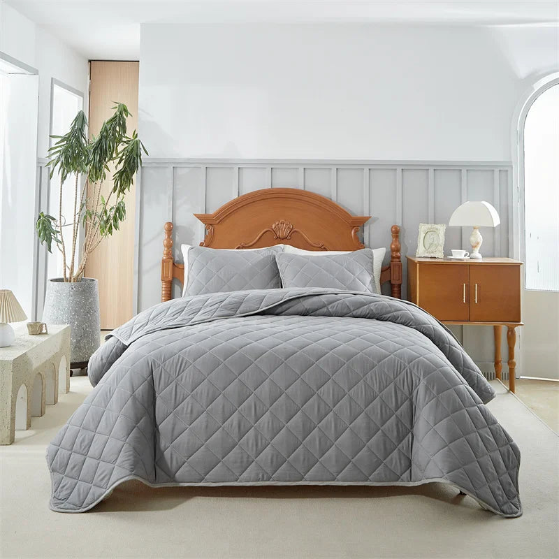Soft Bedspreads Bed Coverlets Queen Quilt Bedding Pillow Shams,  Queen Size Coverlet